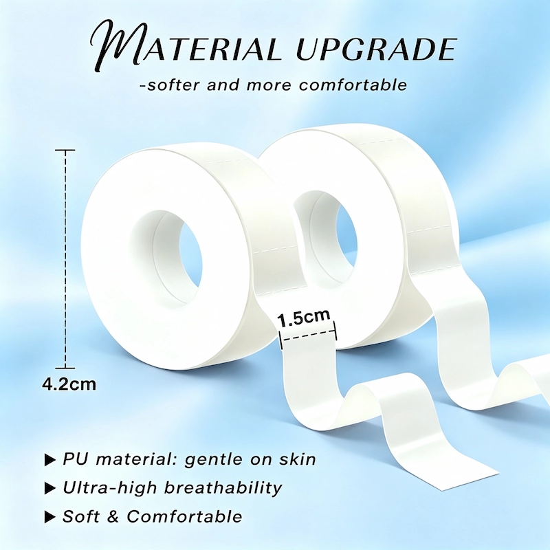 Lash Extension Tape New Upgraded PU Material Breathable Softer and More Comfortable
